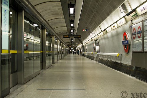 Waterloo Tube Station on the Jubilee Line