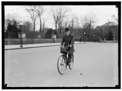 Alvey Adee of Dept of State Riding Bicycle to Work(1914)
