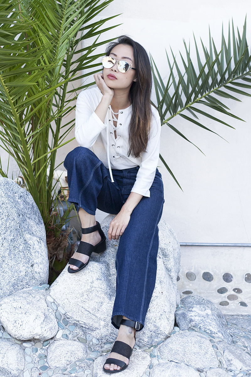 05madewell-denim-laced-tee-leather-sandals-venice-la-style-fashion