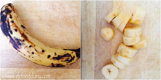 Banana in Jaggery Sauce for Toddlers and Kids - step 1