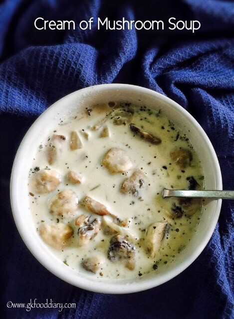 Mushroom Soup Recipe for Toddlers and Kids