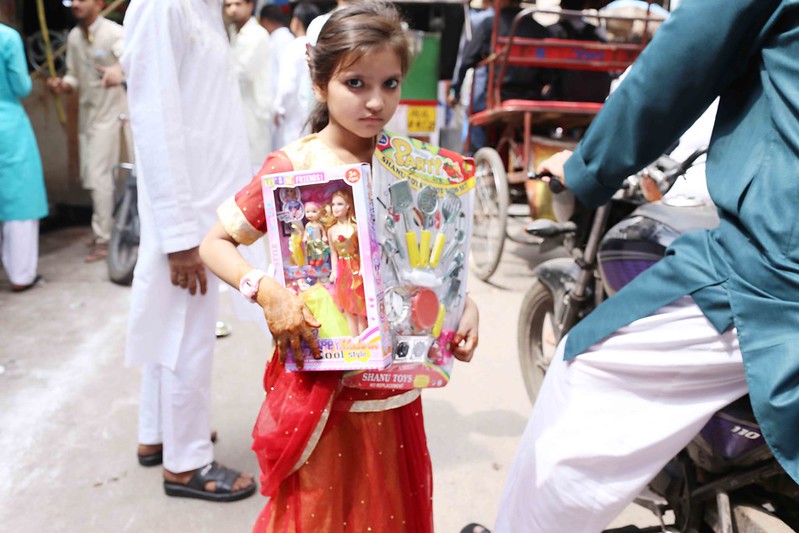 City Faith - The Little Eid Girl in Red, Old Delhi