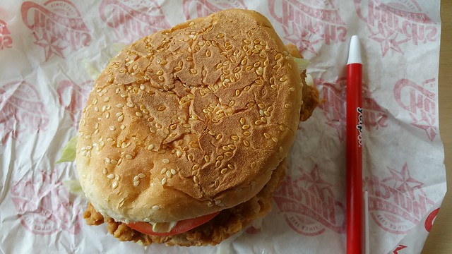 2016-Jun-9 Church's Chicken - spicy thigh burger