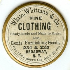 sc NY, New York-White, Whitman & Co. Rulau qexst 171 sc$20-1868F