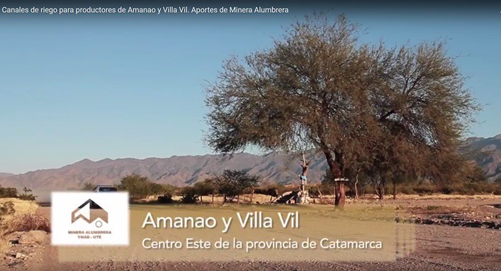 Canales de riego para productores de Amanao y Villa Vil