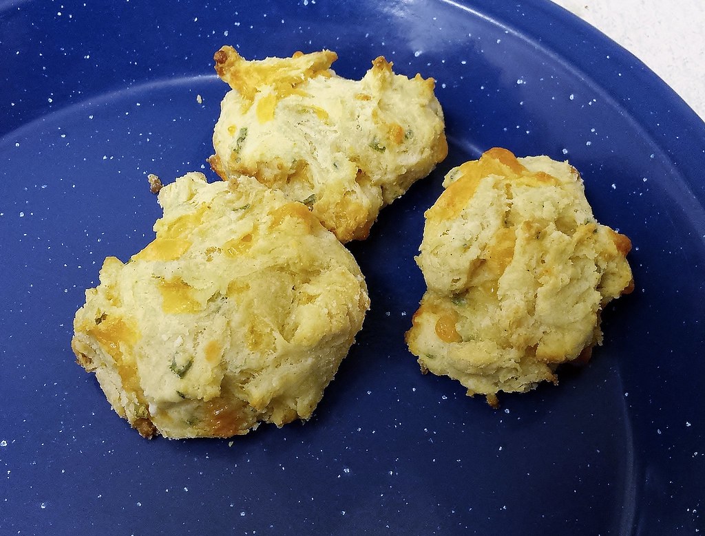 Cheese and Chive Drop Scones