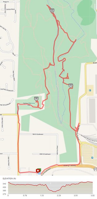 Today's awesome walk, 3.82 miles in 1:46, 10,244 steps, 286ft gain