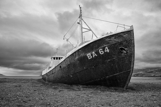 Fishing Shipwreck in the Westfjords of Iceland