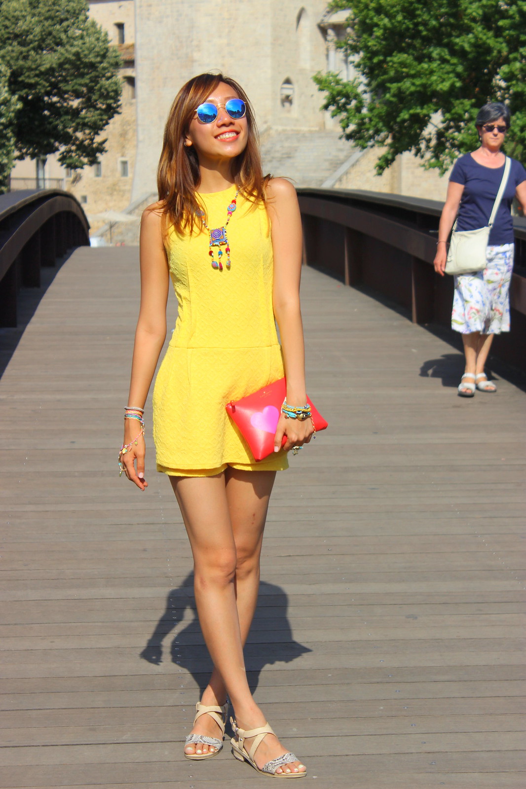 zara yellow jumpsuit