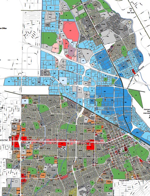 Santa Clara zoning map