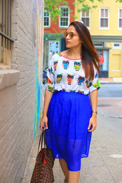 Top - Howrah Bridge  Skirt - Piperlime Shoes - From India Bag - Louis Vuitton Georgetown Tanvii.com