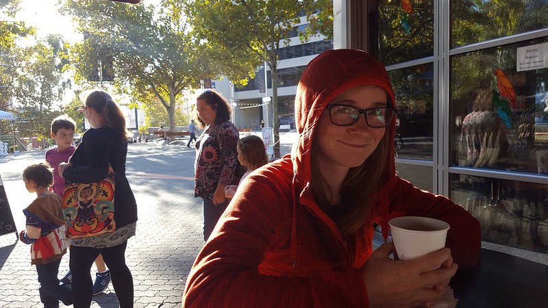 Realität in Perth: Heißer Kaffee bei herbstlichen Temperaturen und Sonnenschein.