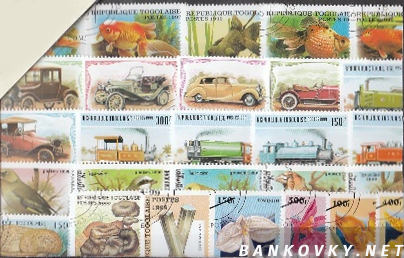 Známky Togo balíček 50 ks rôznych