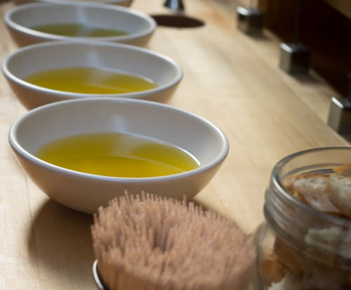 Olive oils ready to taste