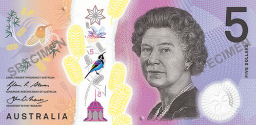 Australia tactile banknote