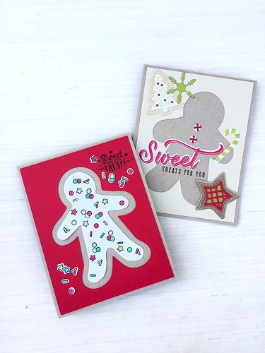 Stitched Gingerbread, Sprinkles on Top, and Sweet Holiday Wishes by Papertrey Ink