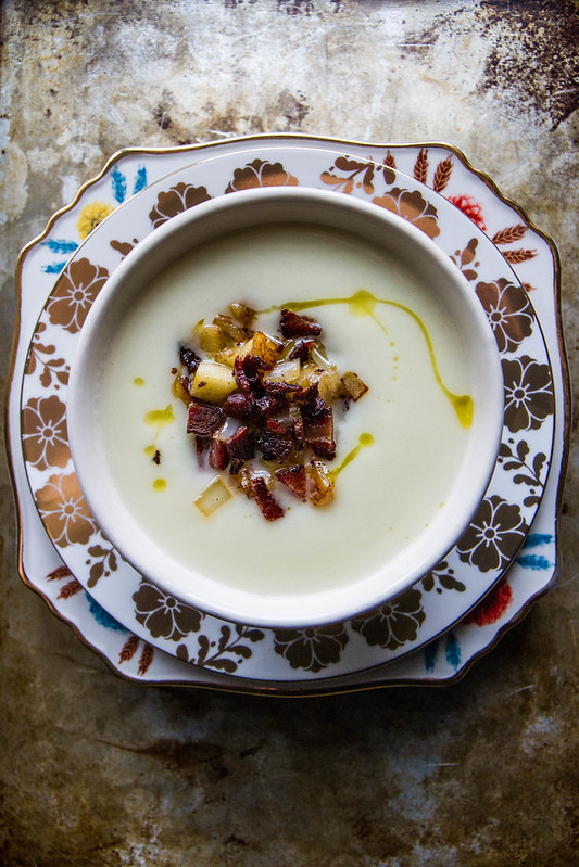 Parsnip Apple Soup with Bacon Fried Apples- Dairy Free from HeatherChristo.com.jpg