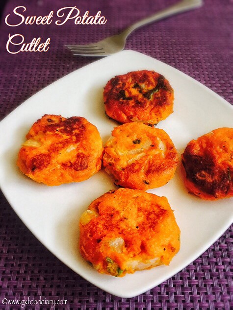 Sweet Potato Cutlet Recipe for Toddlers and Kids3