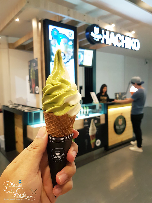 union mall hachiko soft serve green tea ice cream