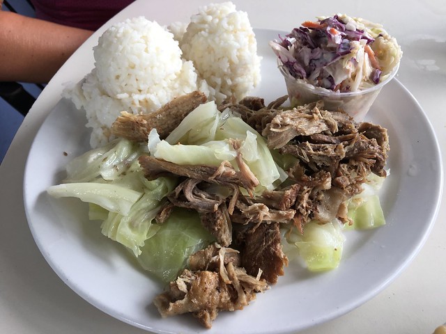 Kalua pork with cabbage - Shaka Restaurant