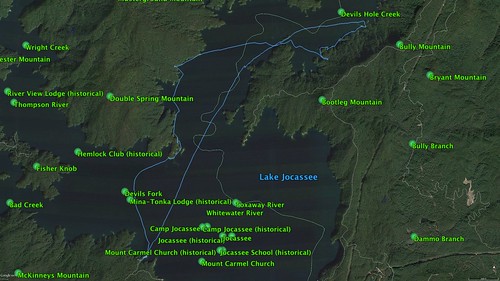 Lake Jocassee GPS Track