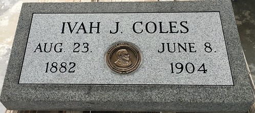 coles memorial plaque