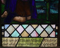 Gould memorial window (detail) - Veronica Whall and Edward Woore, 1924