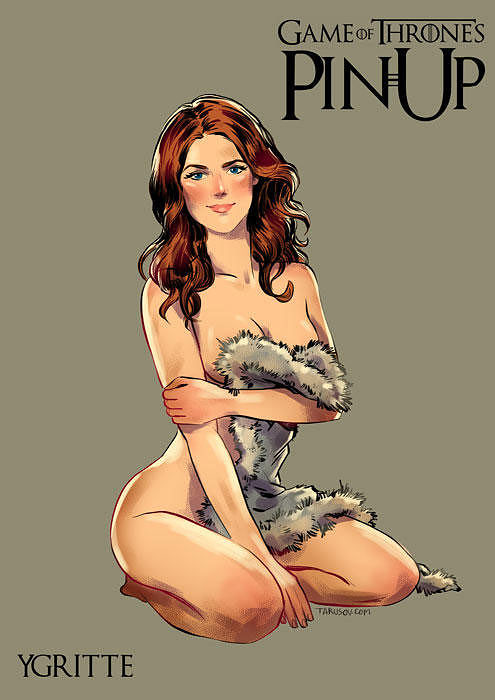 Risqué Game of Thrones pin-up girls by Andrew Tarusov - Ygritte