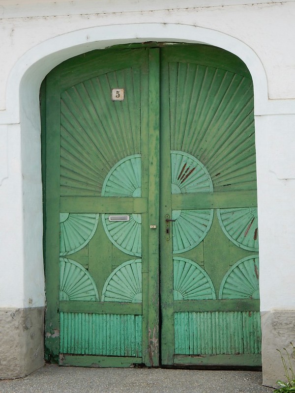 Eingangstür von Polts Wohnhaus in Hadres