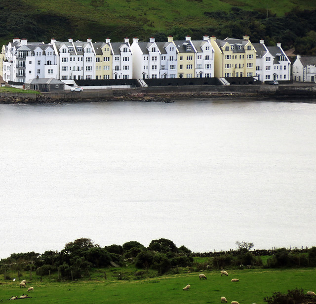 A small town along the Coastal Causeway Route of Ireland, UK