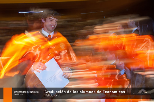 Graduación de los alumnos de la facultad de Económicas