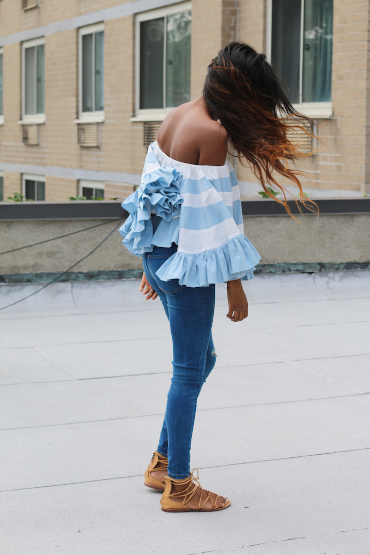 Off The Shoulder Top with Ruffles