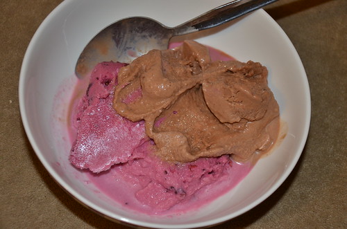 blackcurrant and chocolate ice cream July 16