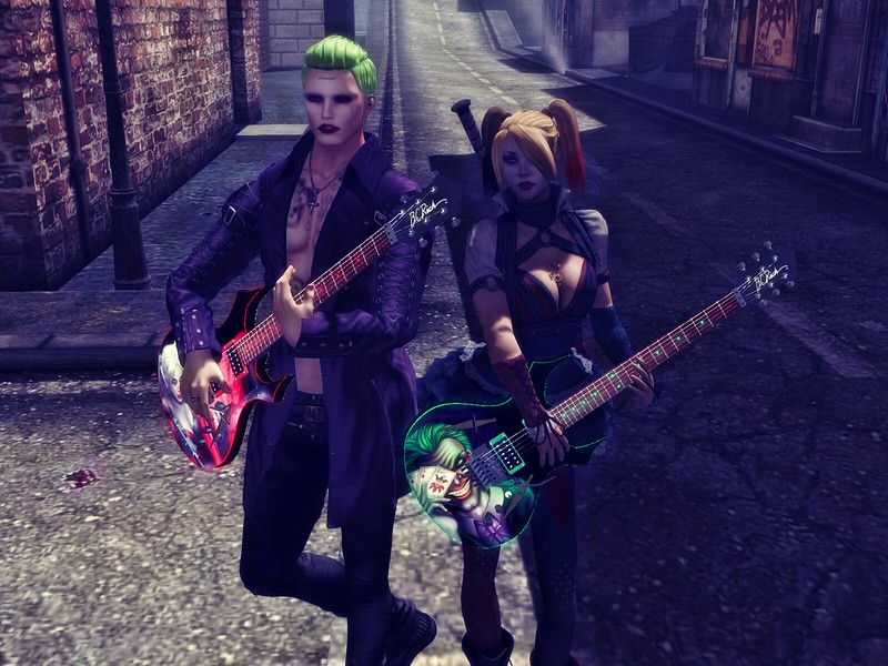 Harley Quinn and The Joker guitars by OD