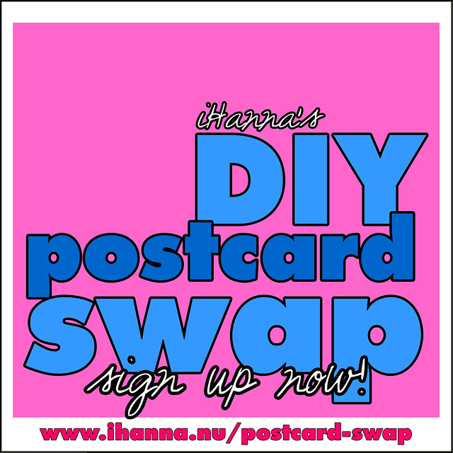 iHanna's DIY Postcard Swap - sign up now!  #diypostcardswap #mailart via @ihannas