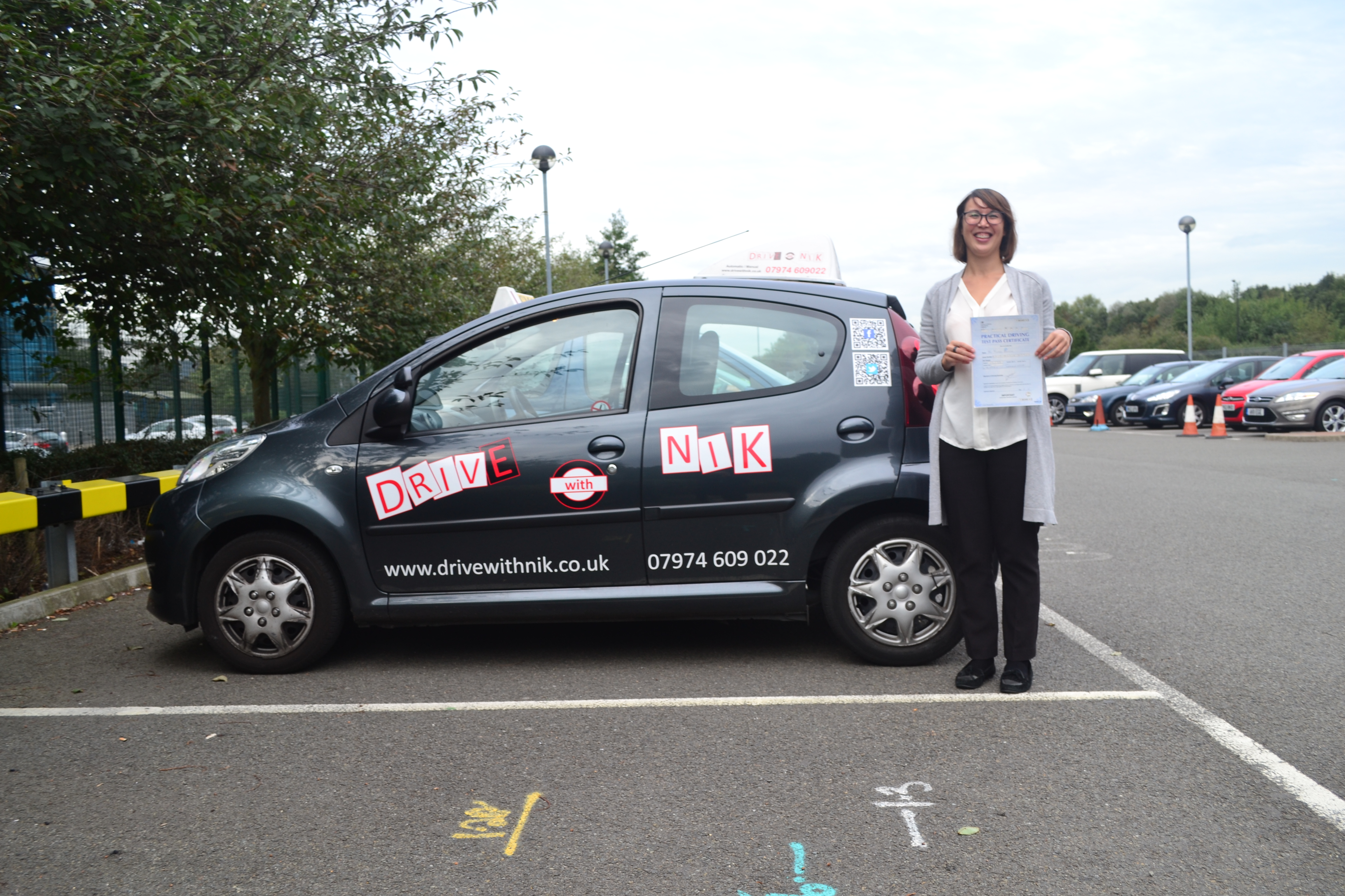 Driving lessons Crouch End Nerissa passed her practical driving test with Drive with Nik