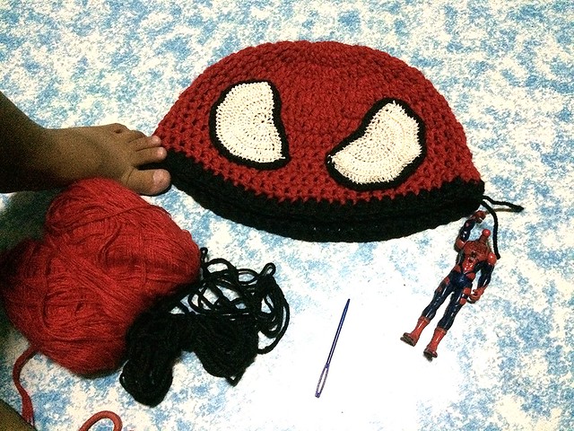 Spiderman Crochet Beanie