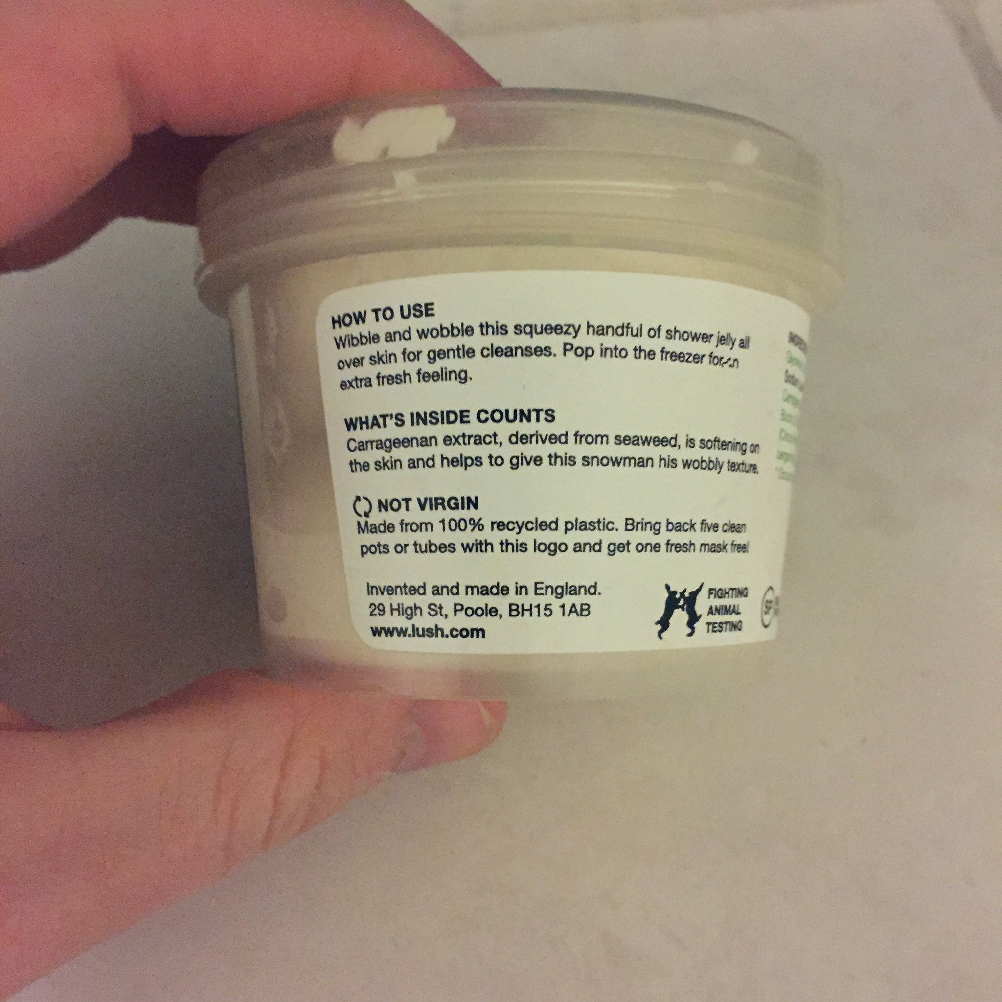 Lush Snowman Shower Jelly Review