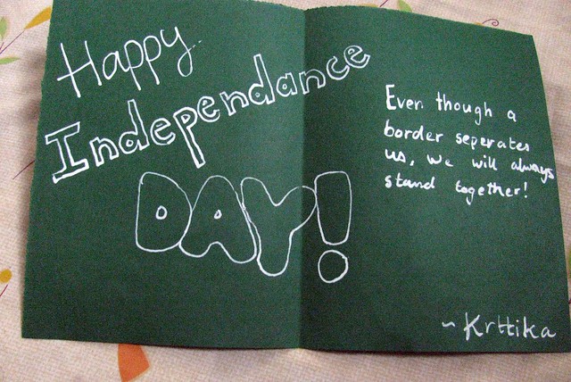 Independence Day card exchange between Indian and Pakistani schools.JPG