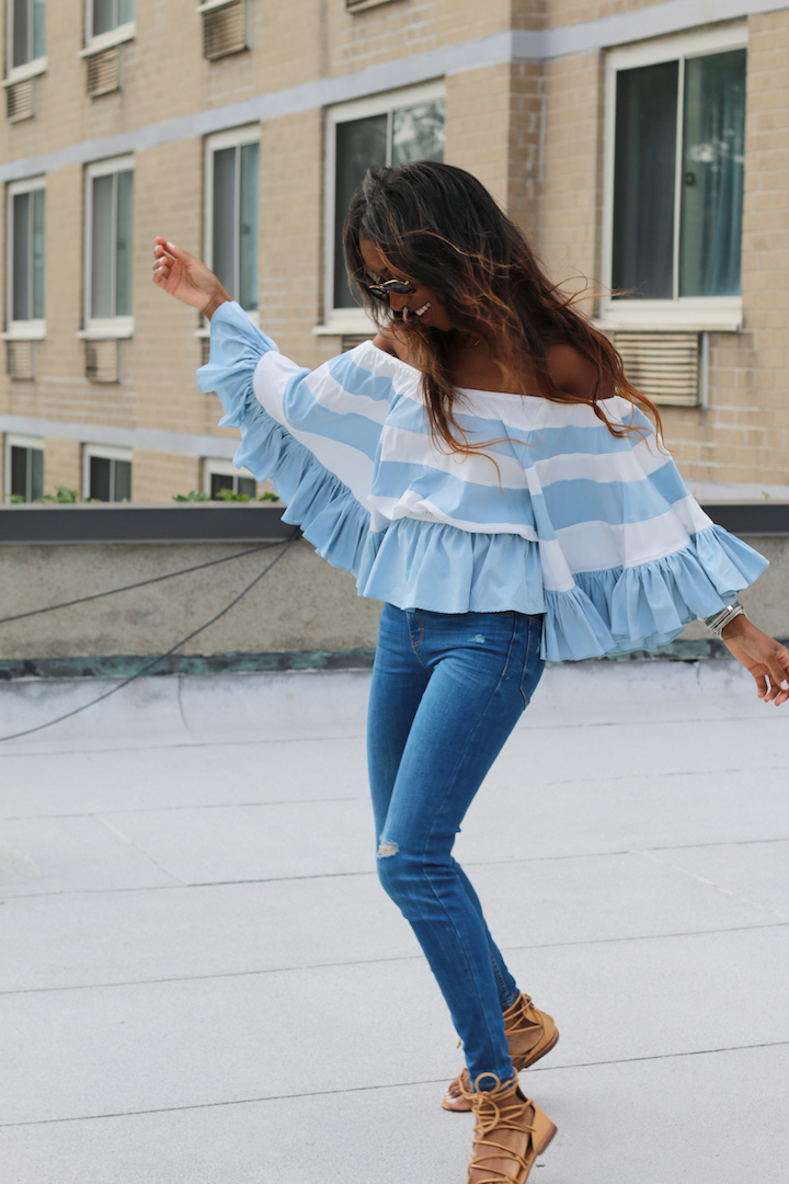 Off The Shoulder Top with Ruffles