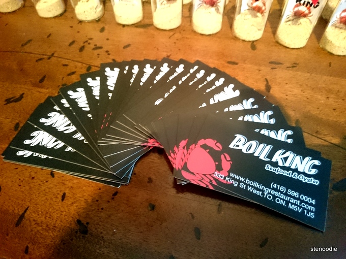  Boil King business cards