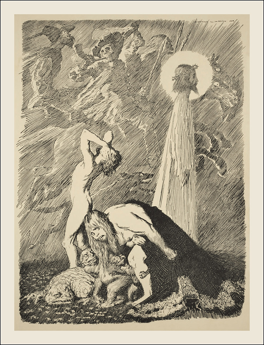 Norman Lindsay - Illustration from Colombine, published 1920 by Angus and Robertson in Sydney