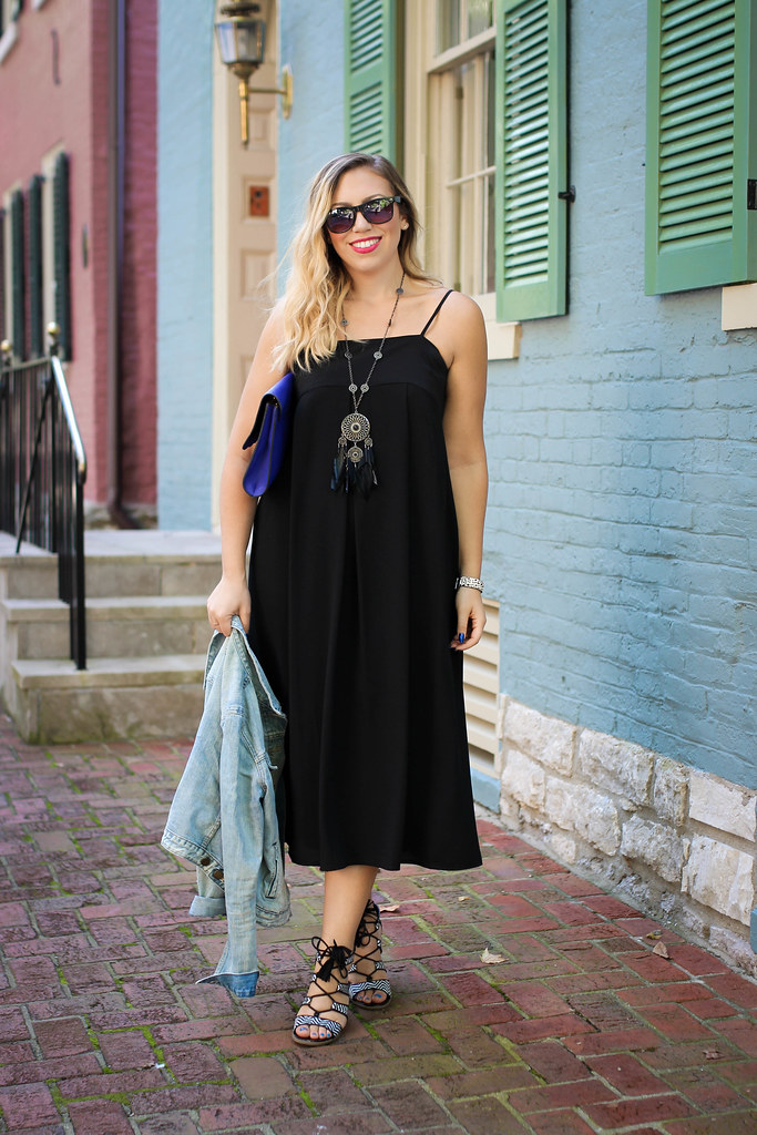 Black Midi Dress Gratz Park Lexington Kentucky Summer Style Living After Midnite Jackie Giardina