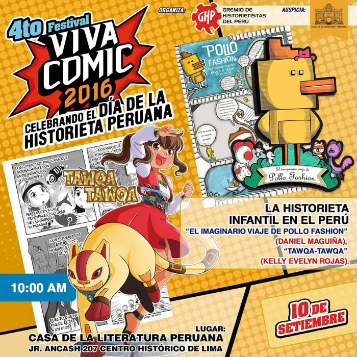 4to Festival Viva Comic 2016: Celebrando El Día de la Historieta Peruana