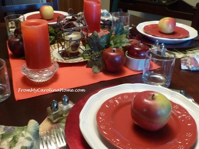 Apple Tablescape ~ From My Carolina Home