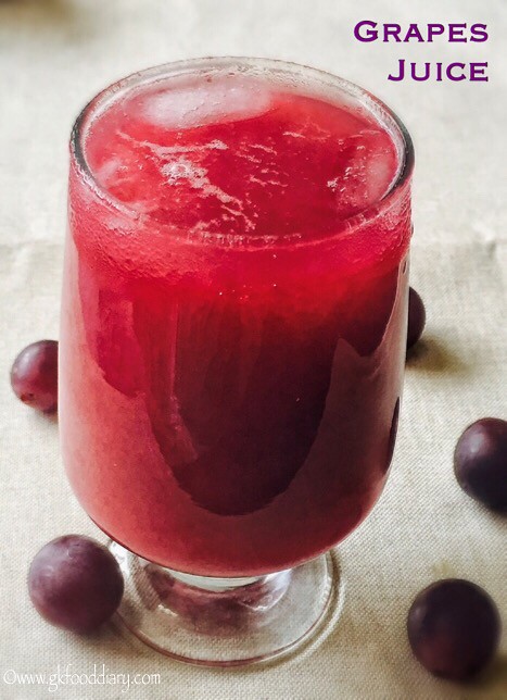 Grapes Juice Recipe for Babies, Toddlers and Kids