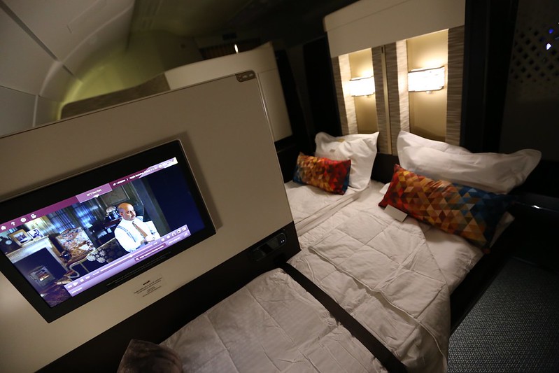 Etihad First Class Apartment bed