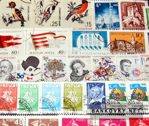 Známky štáty východnej Európy balíček 50 ks rôznych