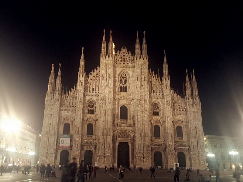 Milan Duomo at night
