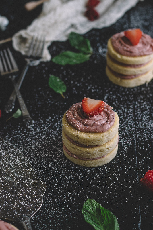 Rose Water Sheet Cake with Roasted Strawberry Buttercream || TermiNatetor Kitchen